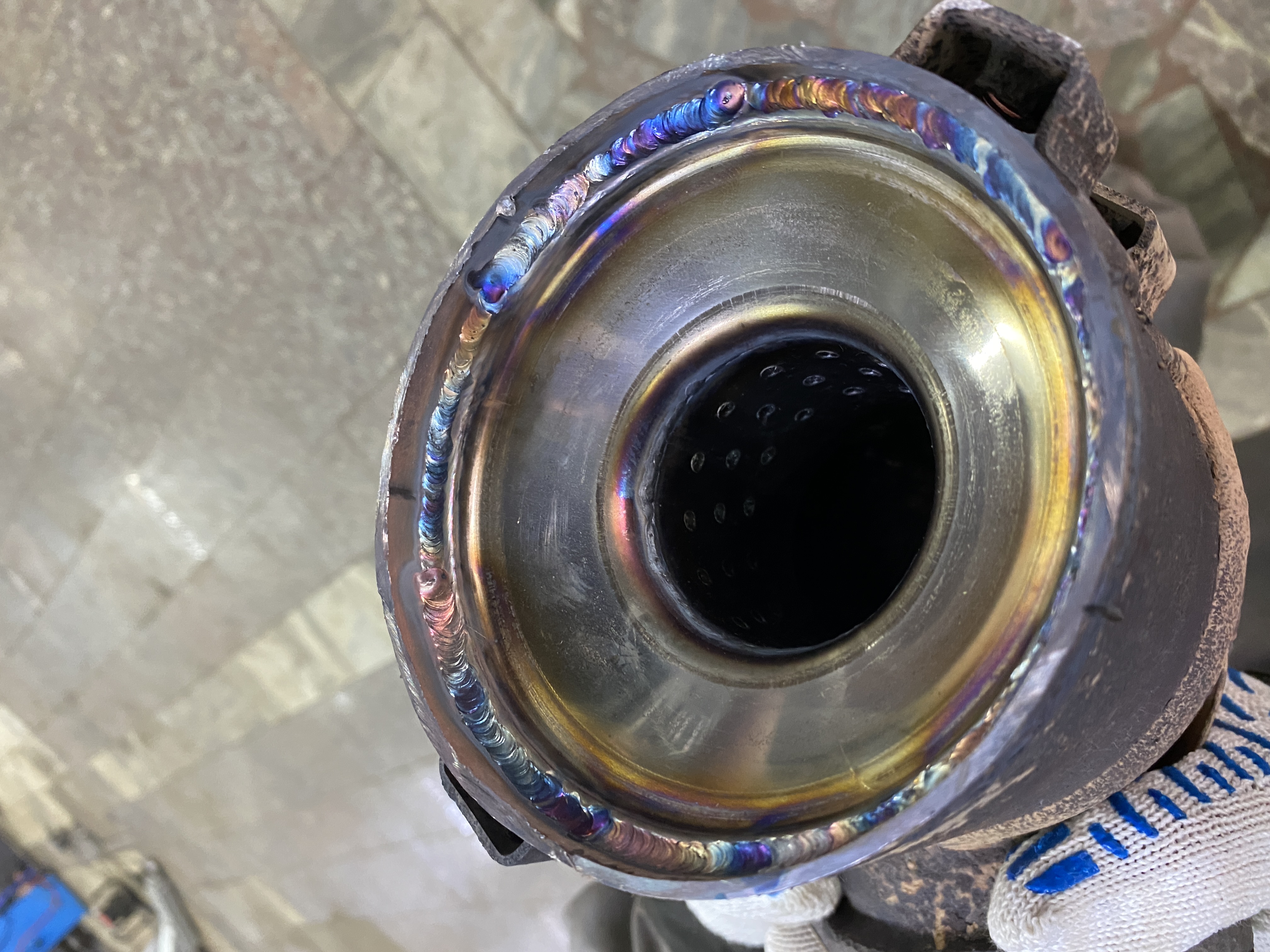 Пламегаситель после установки